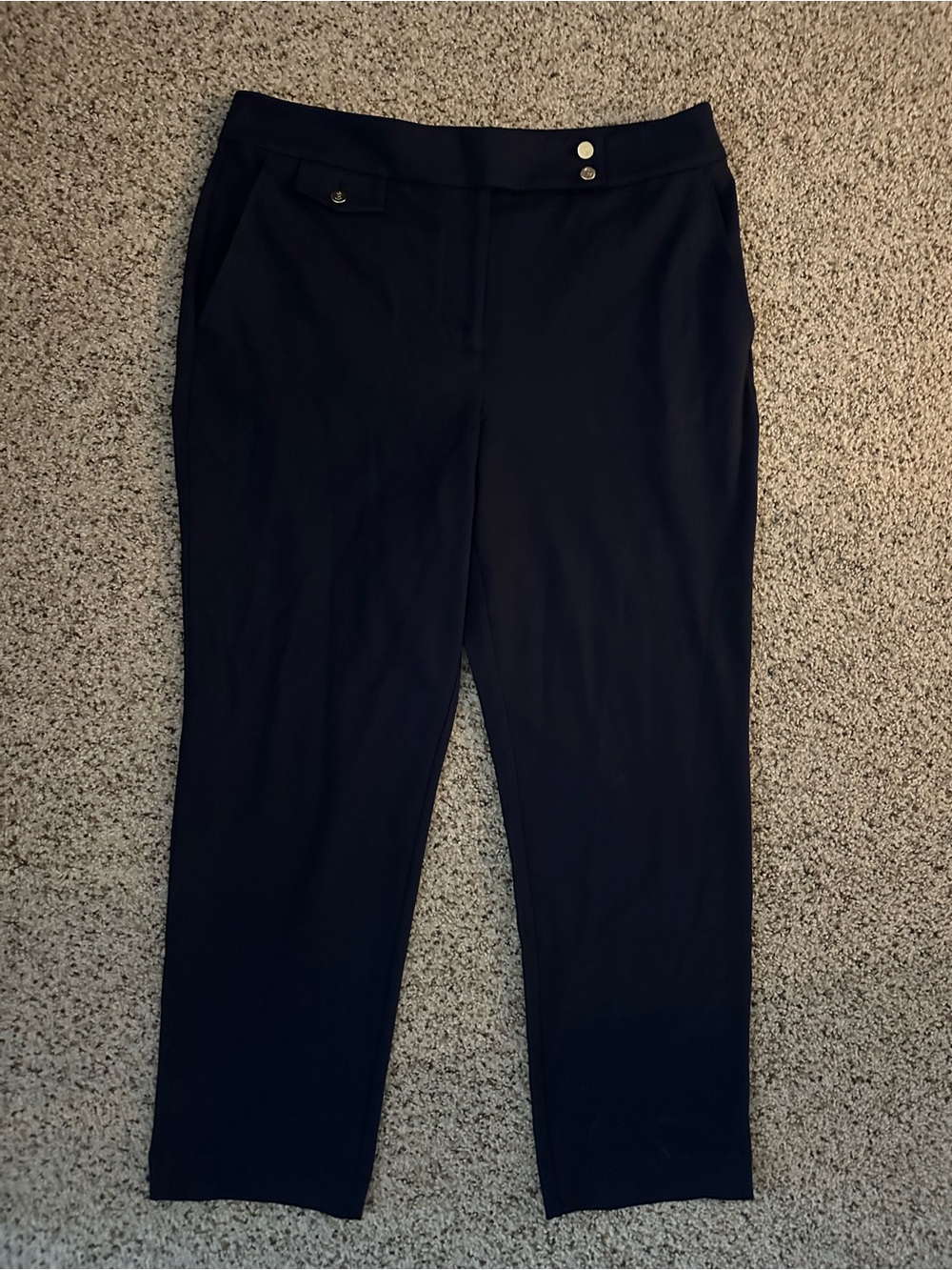 Lauren Ralph Lauren Women’s XL Navy Slim Ankle‎ Cropped Pants NWT MSRP $125